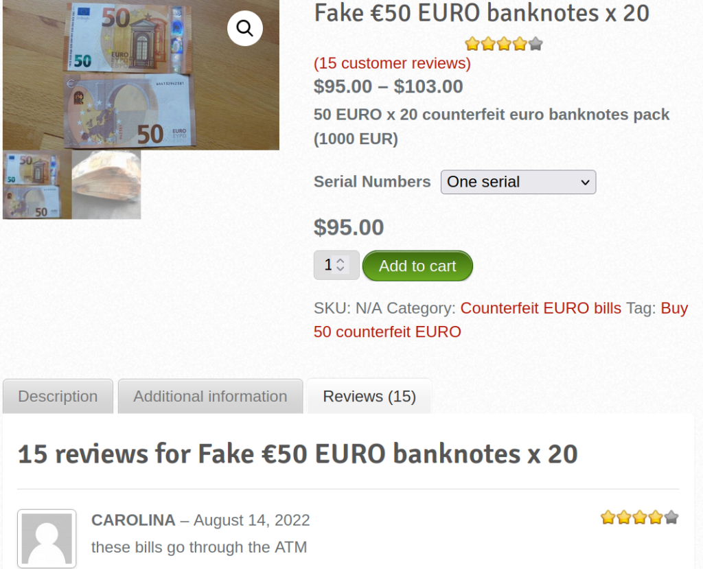counterfeit euro bills from FKNotes.com 